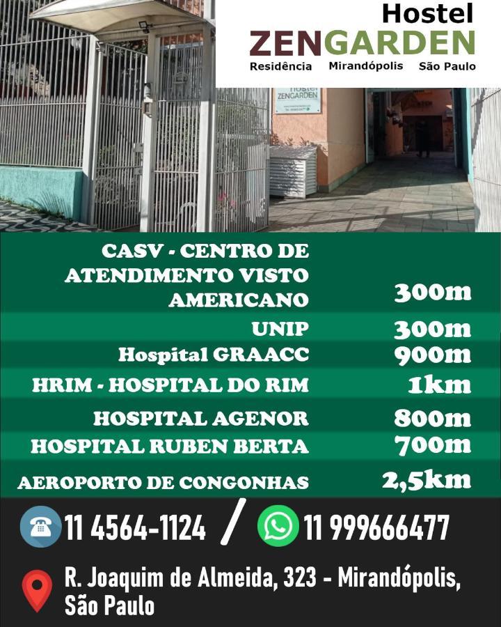 Zen Garden Hostel Mirandopolis São Paulo Kültér fotó